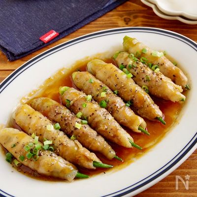 レンジで4分！こってり肉巻きオクラ