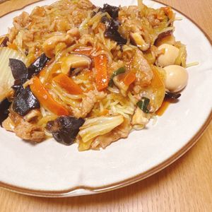 し☆の作ってみた!投稿(五目あんかけ焼きそば)
