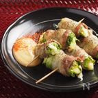 惚レタス焼き鳥、オイスターマヨ添え