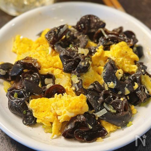 コリコリ食感がクセになる♪【きくらげと卵の中華風炒め】