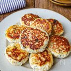 低脂質♡【大葉と豆腐のチキン味噌バーグ】混ぜて焼くだけ！
