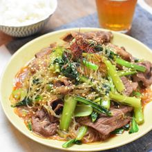 牛肉と小松菜のごちそうチャプチェ＊ボリューム感◎