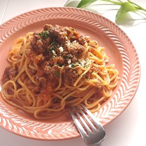 とのちゃまの作ってみた!投稿(焼肉のたれでコクうま！濃厚ボロネーゼ)