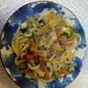 Jun.Junの作ってみた!投稿(ひき肉だけど大満足！チンジャオロースうどん)