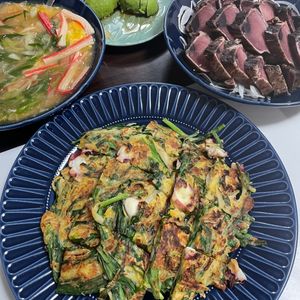 yの作ってみた!投稿(【たことニラのチーズチヂミ】カリッともっちり♡おつまみおかず)