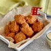 柔らか旨！【黒胡椒にんにくチキンナゲット】醤油マヨソース添え