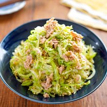 【キャベツのレンジ蒸しツナサラダ】たっぷりキャベツ消費♬︎