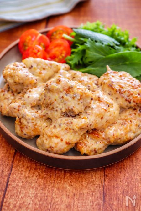 鶏むね肉のマヨマスタード和え