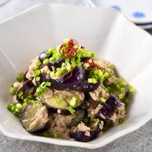レンジで！なすのツナ味噌和え