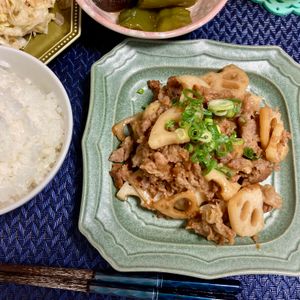 たぁプーの作ってみた!投稿(下味冷凍もOK！れんこんと豚こまのコク味噌炒め)