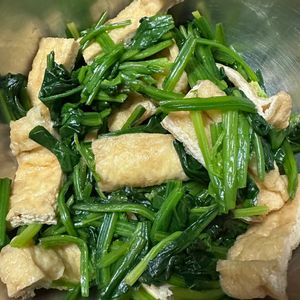 856908の作ってみた!投稿(【ほうれん草と油揚げのおひたし】レンジ&冷凍ほうれん草で時短)