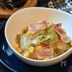 簡単！レンチンするだけ♪白菜、ベーコンのバター醤油蒸し