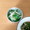 かおちゃんの作ってみた!投稿(包丁使わずに♪『もやしと水菜のやみつきナムル♪』)