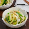 すぐでき副菜♪新玉ねぎとズッキーニのおかか和え
