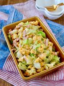 キャベツのカルボナーラ風サラダ