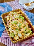 キャベツのカルボナーラ風サラダ