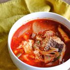 白身魚の切り身でお手軽メウンタン（白身魚の辛いスープ）