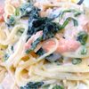 chachaの作ってみた!投稿(銀鮭クリームパスタ 生クリームが無くても大丈夫!)