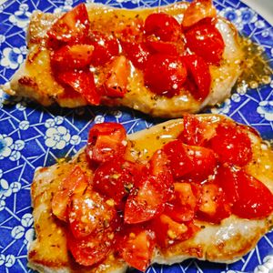 そらの作ってみた!投稿(焼いてソースかけるだけなのに激旨♡豚ロースのイタリアンソース)