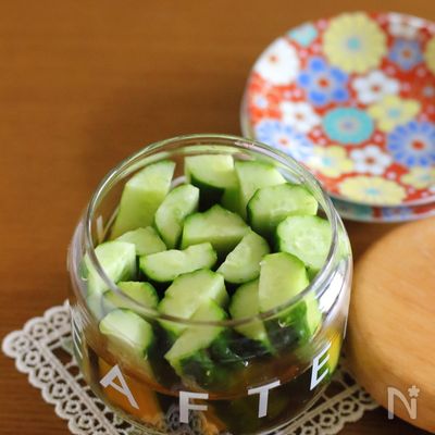 酢×めんつゆの組み合わせ!きゅうりのさっぱり漬け