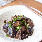 臭みなし！鶏レバーとなすのごま炒め煮