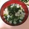 milkの作ってみた!投稿(即席♡1分《揚げ玉♡わかめスープ》)