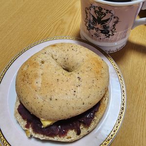 ナムディの作ってみた!投稿(あんバターベーグルサンド)