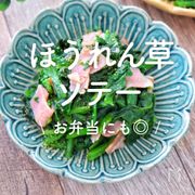 「ほうれん草のソテー」30選｜お弁当にも◎