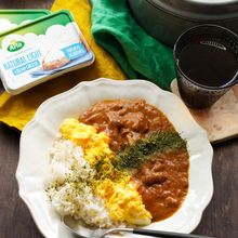 クリームチーズで♥︎ 豚バラブロックのクリーミーハヤシライス