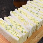 大人の味わい♪パセリ卵サンド