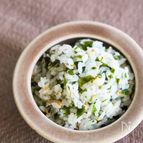 【離乳食完了期】わかめしらすごはん
