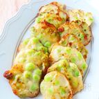 米粉でカリもち♡枝豆の味噌チーズ焼き