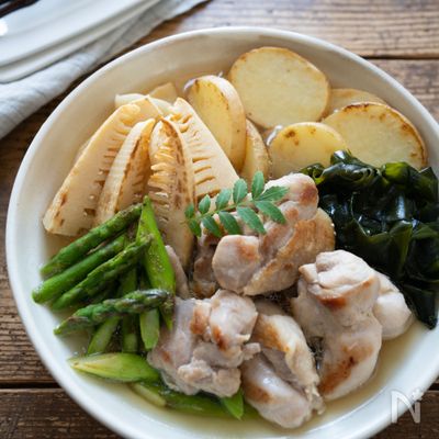 鶏と春野菜の焼きびたし【作り置き・旬野菜】