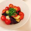 りんの作ってみた!投稿(なすとトマトのポン酢マリネ【#作り置き#レンジ#調味料3つ】)