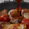 『トマ照りチキン』ふっくら焼き上げたの工程4