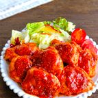 フライパンひとつで洋食屋風チキンソテー甘辛粒マスタードソース
