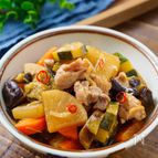 【作り置きに大活躍】鶏肉と夏野菜の味染み煮物#冷まして旨い