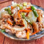 10分で爆速おかず♪【豚こま野菜の甘酢ねぎだれ】