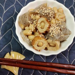 M*Pの作ってみた!投稿(【蒟蒻とお豆さんのうま煮】作り置き/お弁当に♡︎)