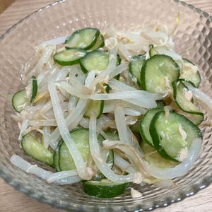 Natsukoの作ってみた!投稿(止まらない！抱えて食べたい！きゅうりともやしのツナナムル)