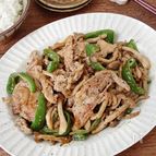 【豚こまときのこのオイマヨポン炒め】コクうま！ご飯がすすむ！