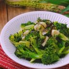レンジで簡単！＊にんにくブロッコリーの塩昆布ナムル風＊