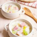 1/3日分のカルシウムが摂れるとろっと白菜のミルクスープ