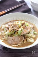 【豚ロースとキャベツときのこの味噌炒め】ご飯が進む秋おかず♪