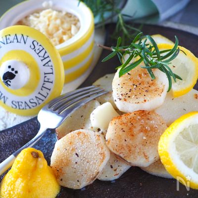 サクサク長芋のステーキ塩バターレモン＊やみつきになるバター味