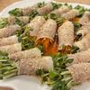 ミーシャʕ•̫͡•ʔの作ってみた!投稿(【豆苗の豚バラ巻きレンジ蒸し】タレも絶品♡お手軽おかず♬︎)