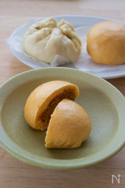 ホットケーキミックス一袋で作るカレーまん・ピザまん
