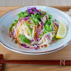 【万能塩こうじそぼろで作る】野菜たっぷり旨塩そぼろの混ぜ麺