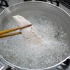 大葉が残っていたので「鶏ささ身肉の大葉ポン酢和え」の下準備