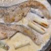 鱈と長ネギのクリーム煮の工程5